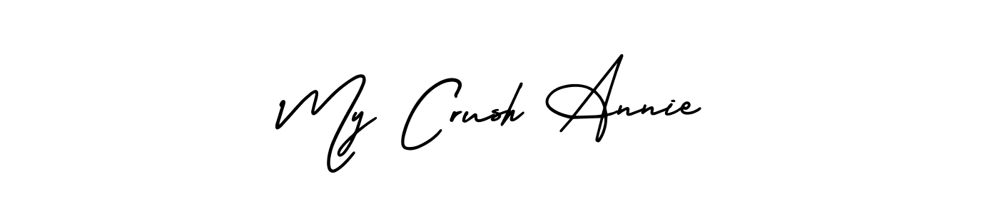 Create a beautiful signature design for name My Crush Annie. With this signature (AmerikaSignatureDemo-Regular) fonts, you can make a handwritten signature for free. My Crush Annie signature style 3 images and pictures png