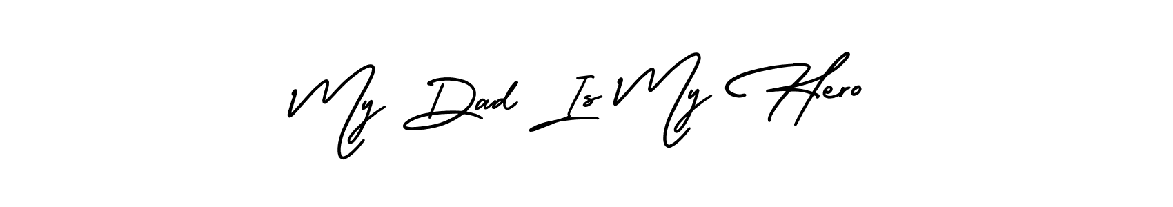 You can use this online signature creator to create a handwritten signature for the name My Dad Is My Hero. This is the best online autograph maker. My Dad Is My Hero signature style 3 images and pictures png