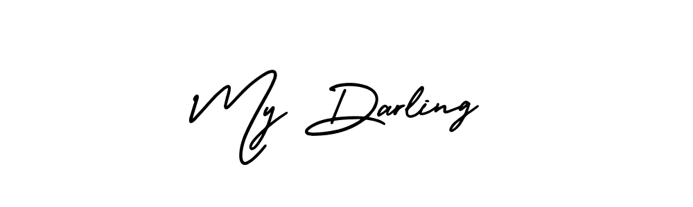 How to Draw My Darling signature style? AmerikaSignatureDemo-Regular is a latest design signature styles for name My Darling. My Darling signature style 3 images and pictures png