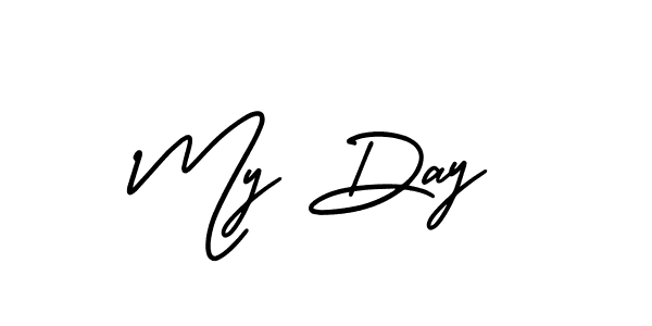 Similarly AmerikaSignatureDemo-Regular is the best handwritten signature design. Signature creator online .You can use it as an online autograph creator for name My Day. My Day signature style 3 images and pictures png