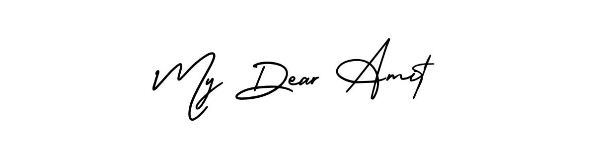 How to Draw My Dear Amit signature style? AmerikaSignatureDemo-Regular is a latest design signature styles for name My Dear Amit. My Dear Amit signature style 3 images and pictures png