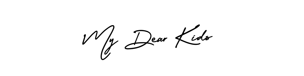 Check out images of Autograph of My Dear Kids name. Actor My Dear Kids Signature Style. AmerikaSignatureDemo-Regular is a professional sign style online. My Dear Kids signature style 3 images and pictures png