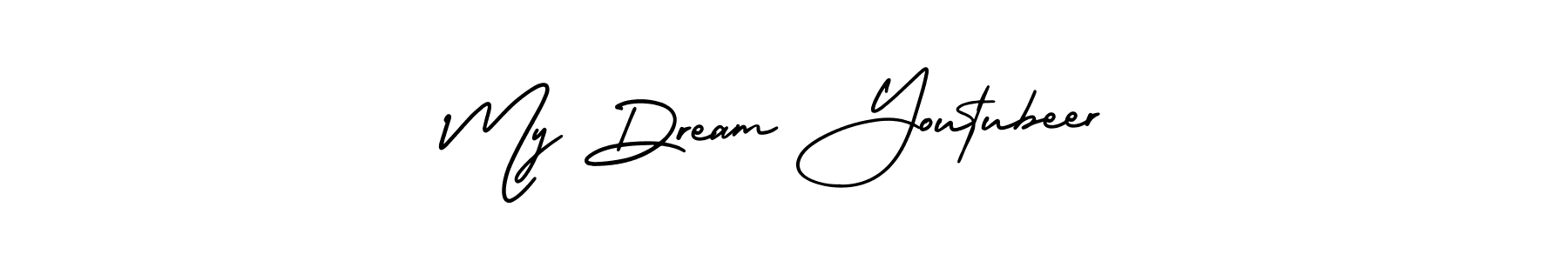 AmerikaSignatureDemo-Regular is a professional signature style that is perfect for those who want to add a touch of class to their signature. It is also a great choice for those who want to make their signature more unique. Get My Dream Youtubeer name to fancy signature for free. My Dream Youtubeer signature style 3 images and pictures png