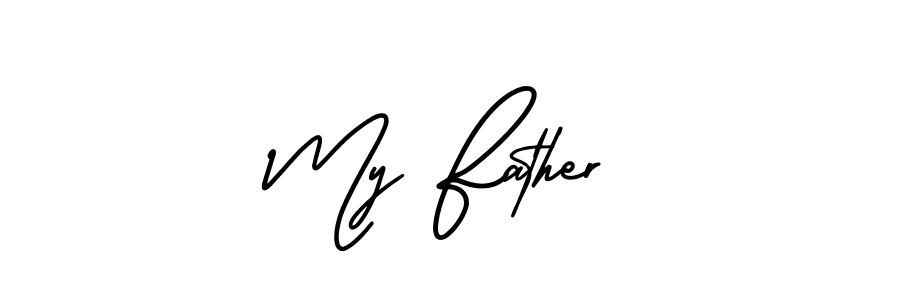 Also we have My Father name is the best signature style. Create professional handwritten signature collection using AmerikaSignatureDemo-Regular autograph style. My Father signature style 3 images and pictures png