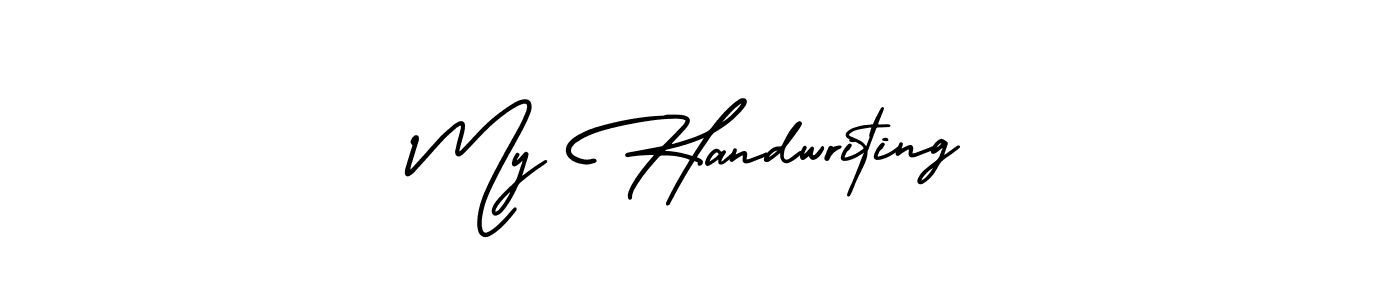 This is the best signature style for the My Handwriting name. Also you like these signature font (AmerikaSignatureDemo-Regular). Mix name signature. My Handwriting signature style 3 images and pictures png