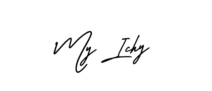 Also You can easily find your signature by using the search form. We will create My Ichy name handwritten signature images for you free of cost using AmerikaSignatureDemo-Regular sign style. My Ichy signature style 3 images and pictures png
