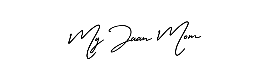 You can use this online signature creator to create a handwritten signature for the name My Jaan Mom. This is the best online autograph maker. My Jaan Mom signature style 3 images and pictures png