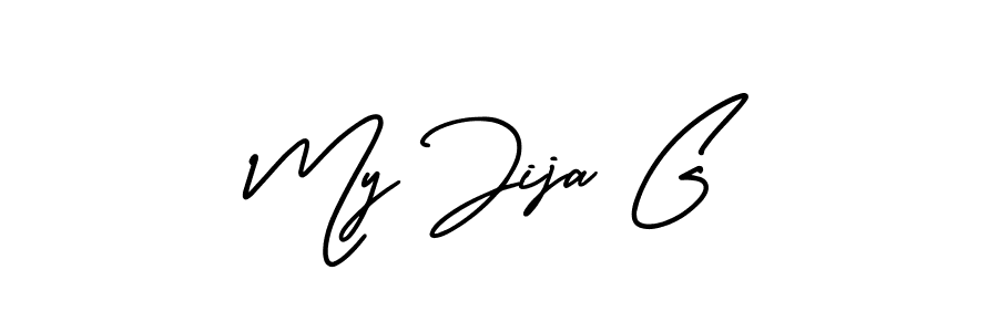 How to make My Jija G signature? AmerikaSignatureDemo-Regular is a professional autograph style. Create handwritten signature for My Jija G name. My Jija G signature style 3 images and pictures png