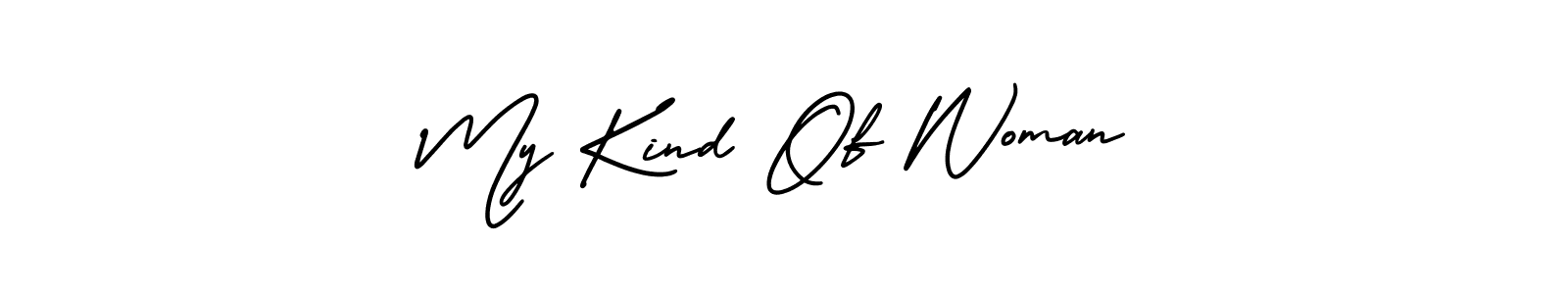 How to Draw My Kind Of Woman signature style? AmerikaSignatureDemo-Regular is a latest design signature styles for name My Kind Of Woman. My Kind Of Woman signature style 3 images and pictures png