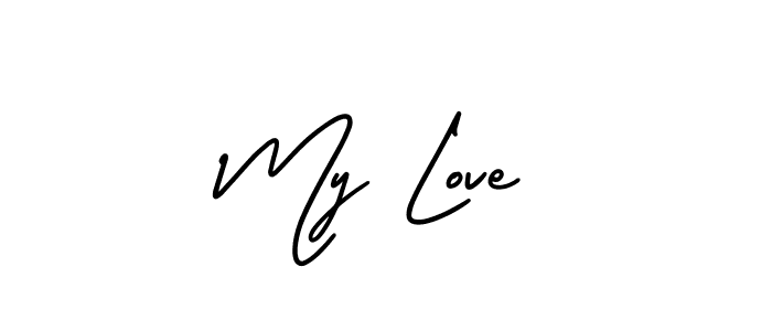 How to make My Love signature? AmerikaSignatureDemo-Regular is a professional autograph style. Create handwritten signature for My Love name. My Love signature style 3 images and pictures png