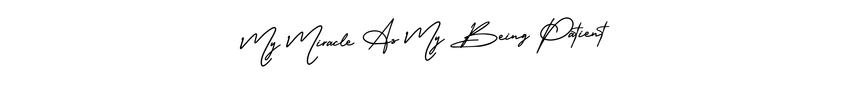 Best and Professional Signature Style for My Miracle As My Being Patient. AmerikaSignatureDemo-Regular Best Signature Style Collection. My Miracle As My Being Patient signature style 3 images and pictures png