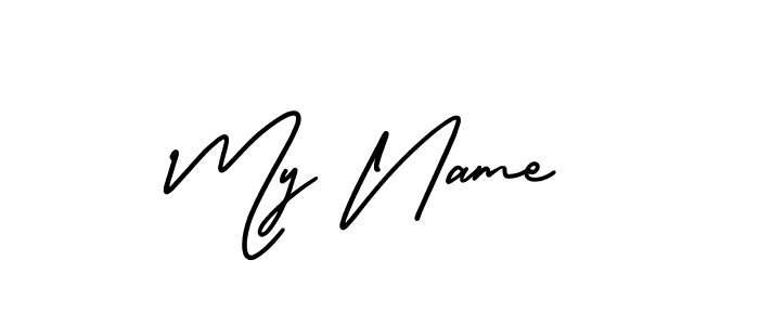 Make a beautiful signature design for name My Name. With this signature (AmerikaSignatureDemo-Regular) style, you can create a handwritten signature for free. My Name signature style 3 images and pictures png