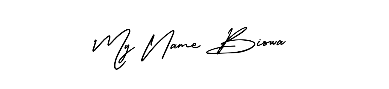 Here are the top 10 professional signature styles for the name My Name Biswa. These are the best autograph styles you can use for your name. My Name Biswa signature style 3 images and pictures png