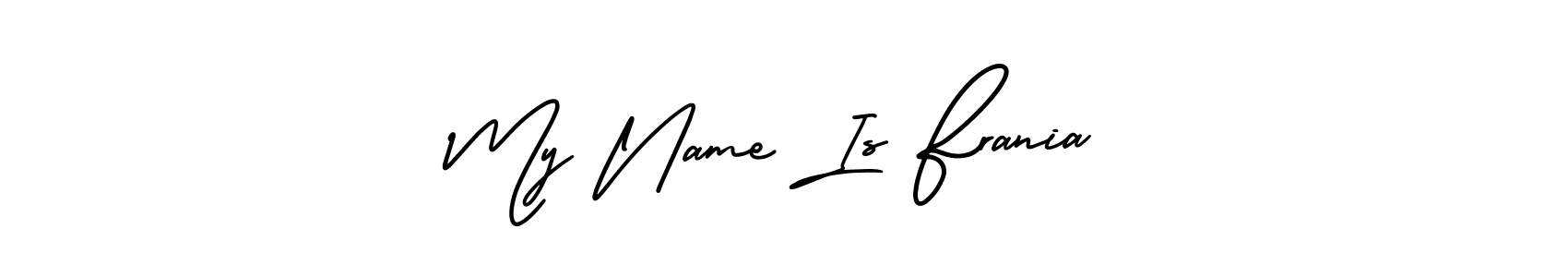 You can use this online signature creator to create a handwritten signature for the name My Name Is Frania. This is the best online autograph maker. My Name Is Frania signature style 3 images and pictures png