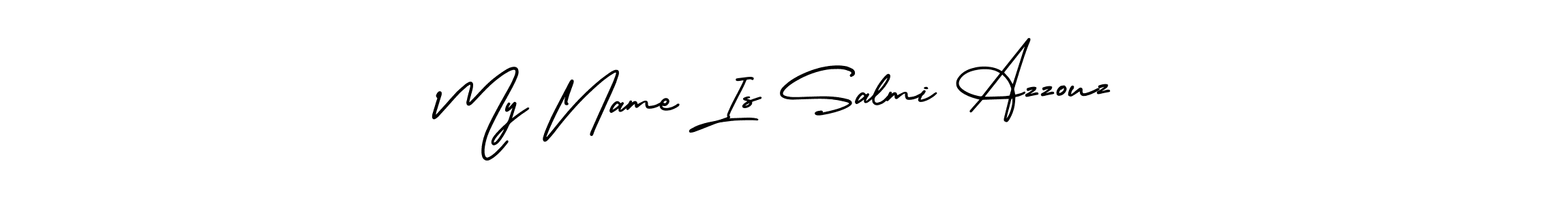 It looks lik you need a new signature style for name My Name Is Salmi Azzouz. Design unique handwritten (AmerikaSignatureDemo-Regular) signature with our free signature maker in just a few clicks. My Name Is Salmi Azzouz signature style 3 images and pictures png