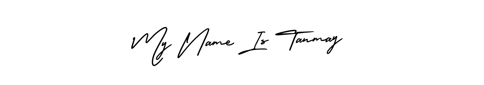 Similarly AmerikaSignatureDemo-Regular is the best handwritten signature design. Signature creator online .You can use it as an online autograph creator for name My Name Is Tanmay. My Name Is Tanmay signature style 3 images and pictures png