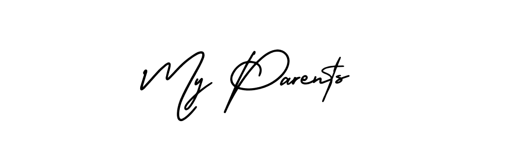 Best and Professional Signature Style for My Parents. AmerikaSignatureDemo-Regular Best Signature Style Collection. My Parents signature style 3 images and pictures png