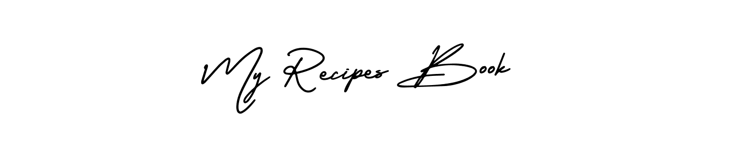 Design your own signature with our free online signature maker. With this signature software, you can create a handwritten (AmerikaSignatureDemo-Regular) signature for name My Recipes Book. My Recipes Book signature style 3 images and pictures png