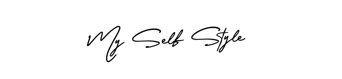 Similarly AmerikaSignatureDemo-Regular is the best handwritten signature design. Signature creator online .You can use it as an online autograph creator for name My Self Style. My Self Style signature style 3 images and pictures png