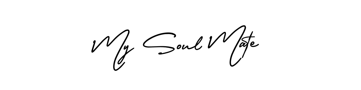 Design your own signature with our free online signature maker. With this signature software, you can create a handwritten (AmerikaSignatureDemo-Regular) signature for name My Soul Mate. My Soul Mate signature style 3 images and pictures png