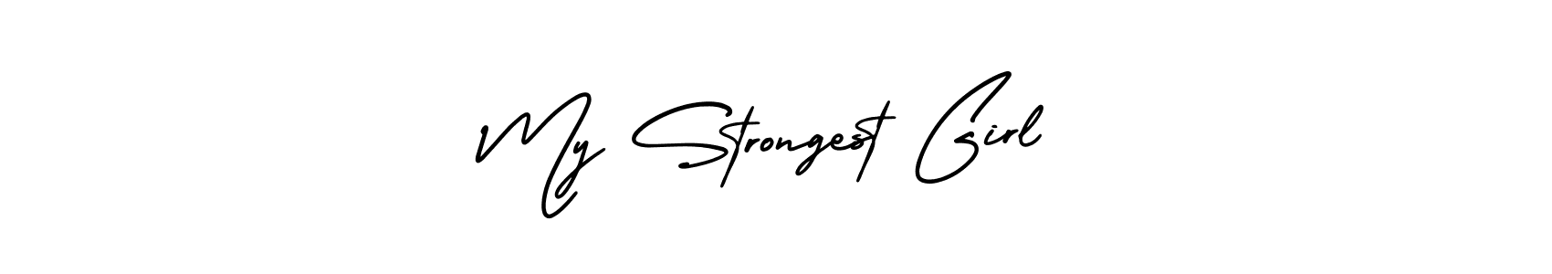 How to make My Strongest Girl signature? AmerikaSignatureDemo-Regular is a professional autograph style. Create handwritten signature for My Strongest Girl name. My Strongest Girl signature style 3 images and pictures png