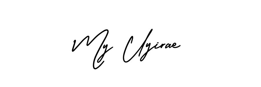 This is the best signature style for the My Uyirae name. Also you like these signature font (AmerikaSignatureDemo-Regular). Mix name signature. My Uyirae signature style 3 images and pictures png