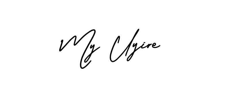 How to make My Uyire signature? AmerikaSignatureDemo-Regular is a professional autograph style. Create handwritten signature for My Uyire name. My Uyire signature style 3 images and pictures png