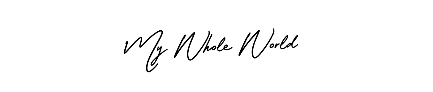 Make a beautiful signature design for name My Whole World. Use this online signature maker to create a handwritten signature for free. My Whole World signature style 3 images and pictures png