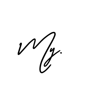 How to make My. signature? AmerikaSignatureDemo-Regular is a professional autograph style. Create handwritten signature for My. name. My. signature style 3 images and pictures png