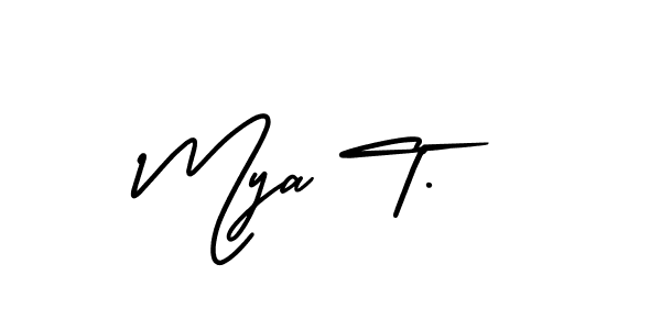 You can use this online signature creator to create a handwritten signature for the name Mya T.. This is the best online autograph maker. Mya T. signature style 3 images and pictures png