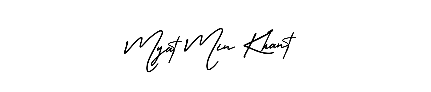 Make a beautiful signature design for name Myat Min Khant. Use this online signature maker to create a handwritten signature for free. Myat Min Khant signature style 3 images and pictures png