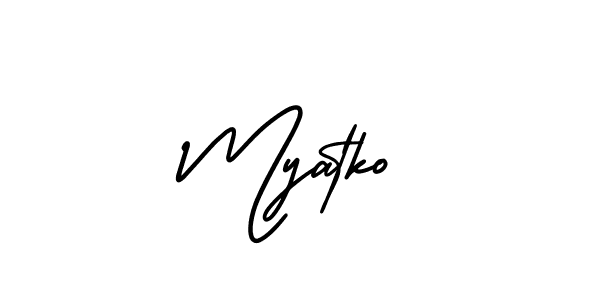 Best and Professional Signature Style for Myatko. AmerikaSignatureDemo-Regular Best Signature Style Collection. Myatko signature style 3 images and pictures png