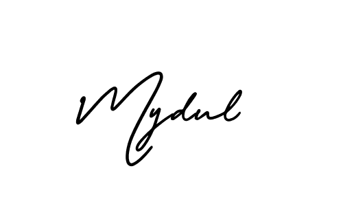 Check out images of Autograph of Mydul name. Actor Mydul Signature Style. AmerikaSignatureDemo-Regular is a professional sign style online. Mydul signature style 3 images and pictures png