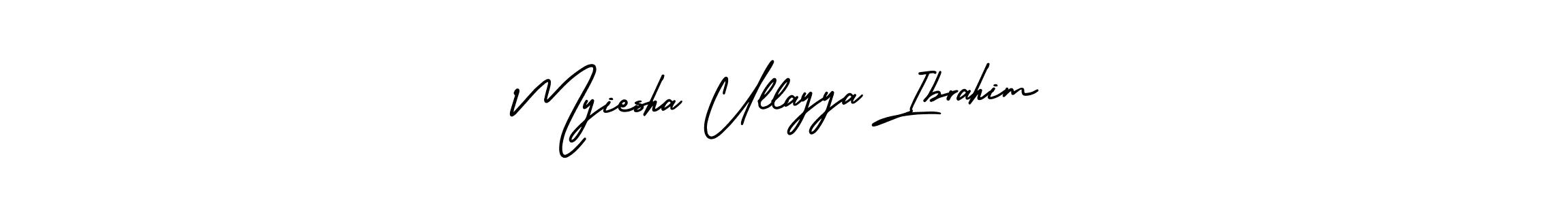 See photos of Myiesha Ullayya Ibrahim official signature by Spectra . Check more albums & portfolios. Read reviews & check more about AmerikaSignatureDemo-Regular font. Myiesha Ullayya Ibrahim signature style 3 images and pictures png