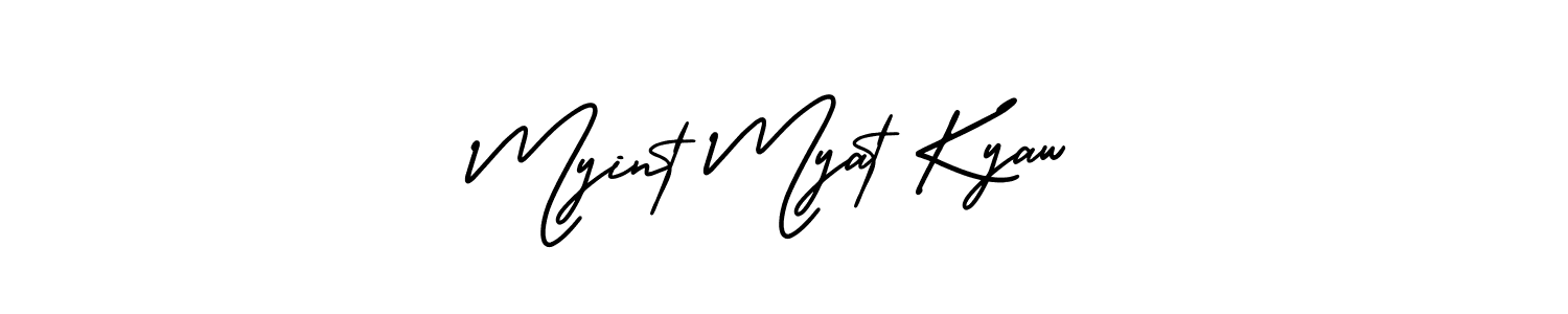 Also we have Myint Myat Kyaw name is the best signature style. Create professional handwritten signature collection using AmerikaSignatureDemo-Regular autograph style. Myint Myat Kyaw signature style 3 images and pictures png