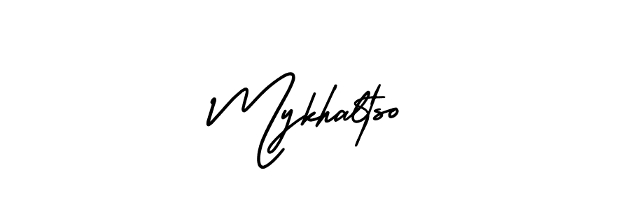 AmerikaSignatureDemo-Regular is a professional signature style that is perfect for those who want to add a touch of class to their signature. It is also a great choice for those who want to make their signature more unique. Get Mykhaltso name to fancy signature for free. Mykhaltso signature style 3 images and pictures png