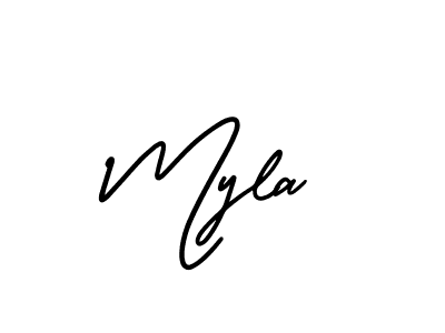 if you are searching for the best signature style for your name Myla. so please give up your signature search. here we have designed multiple signature styles  using AmerikaSignatureDemo-Regular. Myla signature style 3 images and pictures png