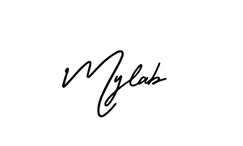 Use a signature maker to create a handwritten signature online. With this signature software, you can design (AmerikaSignatureDemo-Regular) your own signature for name Mylab. Mylab signature style 3 images and pictures png