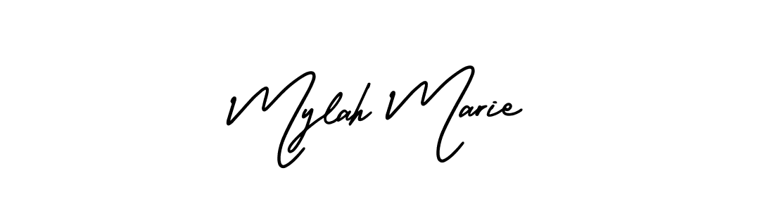 Use a signature maker to create a handwritten signature online. With this signature software, you can design (AmerikaSignatureDemo-Regular) your own signature for name Mylah Marie. Mylah Marie signature style 3 images and pictures png