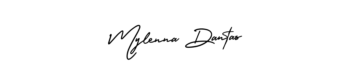 This is the best signature style for the Mylenna Dantas name. Also you like these signature font (AmerikaSignatureDemo-Regular). Mix name signature. Mylenna Dantas signature style 3 images and pictures png