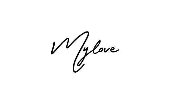 Similarly AmerikaSignatureDemo-Regular is the best handwritten signature design. Signature creator online .You can use it as an online autograph creator for name Mylove. Mylove signature style 3 images and pictures png
