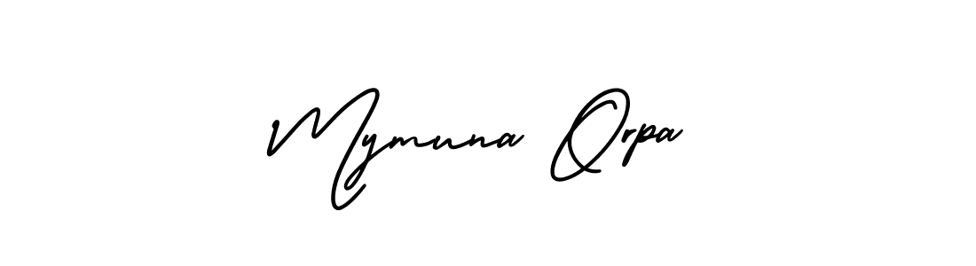 This is the best signature style for the Mymuna Orpa name. Also you like these signature font (AmerikaSignatureDemo-Regular). Mix name signature. Mymuna Orpa signature style 3 images and pictures png