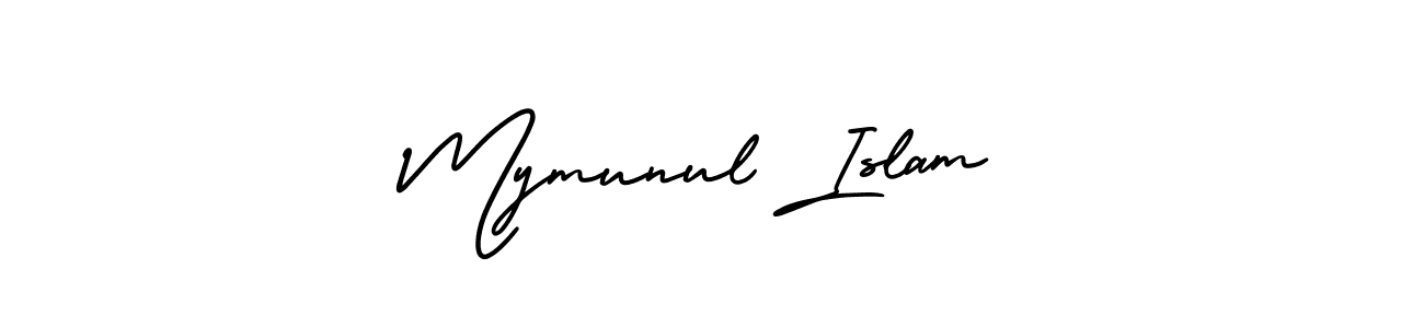 How to make Mymunul Islam signature? AmerikaSignatureDemo-Regular is a professional autograph style. Create handwritten signature for Mymunul Islam name. Mymunul Islam signature style 3 images and pictures png