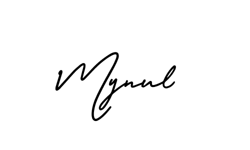 Similarly AmerikaSignatureDemo-Regular is the best handwritten signature design. Signature creator online .You can use it as an online autograph creator for name Mynul. Mynul signature style 3 images and pictures png