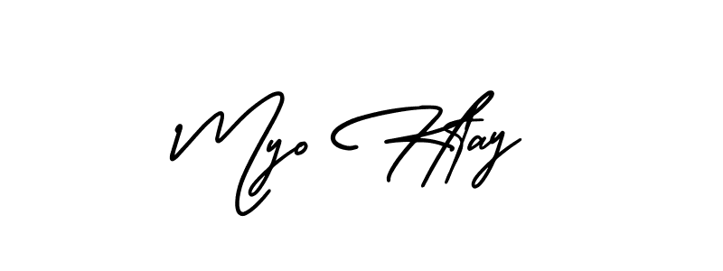 Also we have Myo Htay name is the best signature style. Create professional handwritten signature collection using AmerikaSignatureDemo-Regular autograph style. Myo Htay signature style 3 images and pictures png