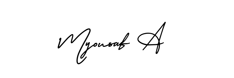 AmerikaSignatureDemo-Regular is a professional signature style that is perfect for those who want to add a touch of class to their signature. It is also a great choice for those who want to make their signature more unique. Get Myousaf A name to fancy signature for free. Myousaf A signature style 3 images and pictures png