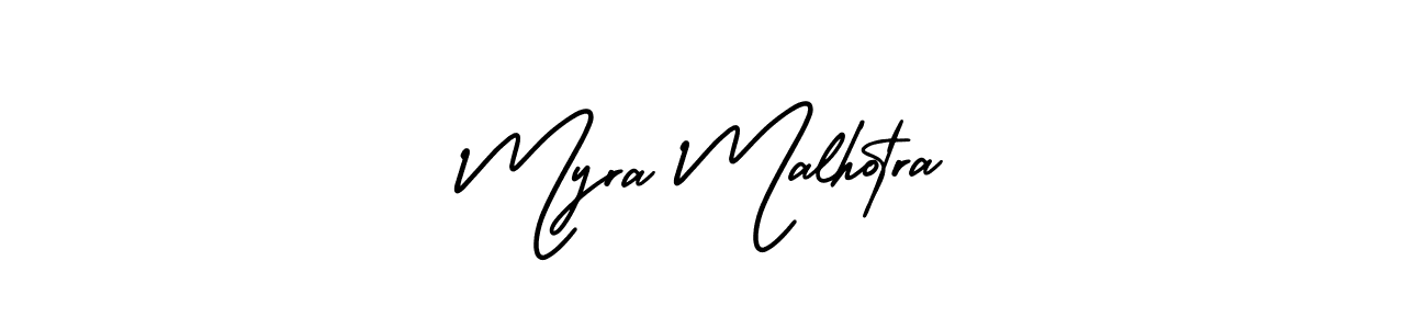 Use a signature maker to create a handwritten signature online. With this signature software, you can design (AmerikaSignatureDemo-Regular) your own signature for name Myra Malhotra. Myra Malhotra signature style 3 images and pictures png
