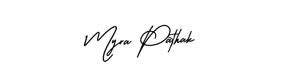 Best and Professional Signature Style for Myra Pathak. AmerikaSignatureDemo-Regular Best Signature Style Collection. Myra Pathak signature style 3 images and pictures png