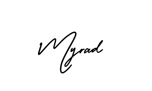 How to Draw Myrad signature style? AmerikaSignatureDemo-Regular is a latest design signature styles for name Myrad. Myrad signature style 3 images and pictures png