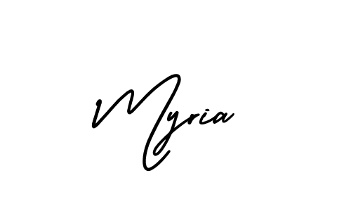 Make a beautiful signature design for name Myria. With this signature (AmerikaSignatureDemo-Regular) style, you can create a handwritten signature for free. Myria signature style 3 images and pictures png
